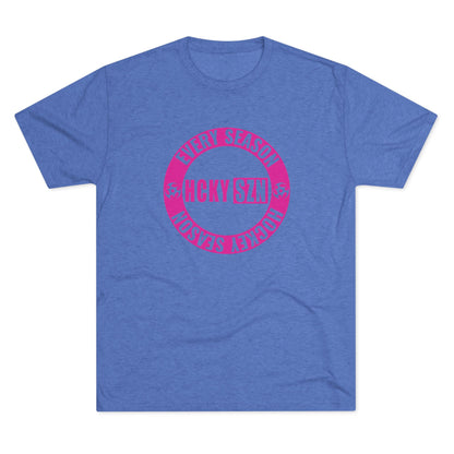 HCKY SZN Circle Logo TriBlend Tee Shirt (Hot Pink) - Various Colors