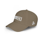 HCKY SZN Low Profile Embroidered Baseball Cap - Khaki (White Logo)