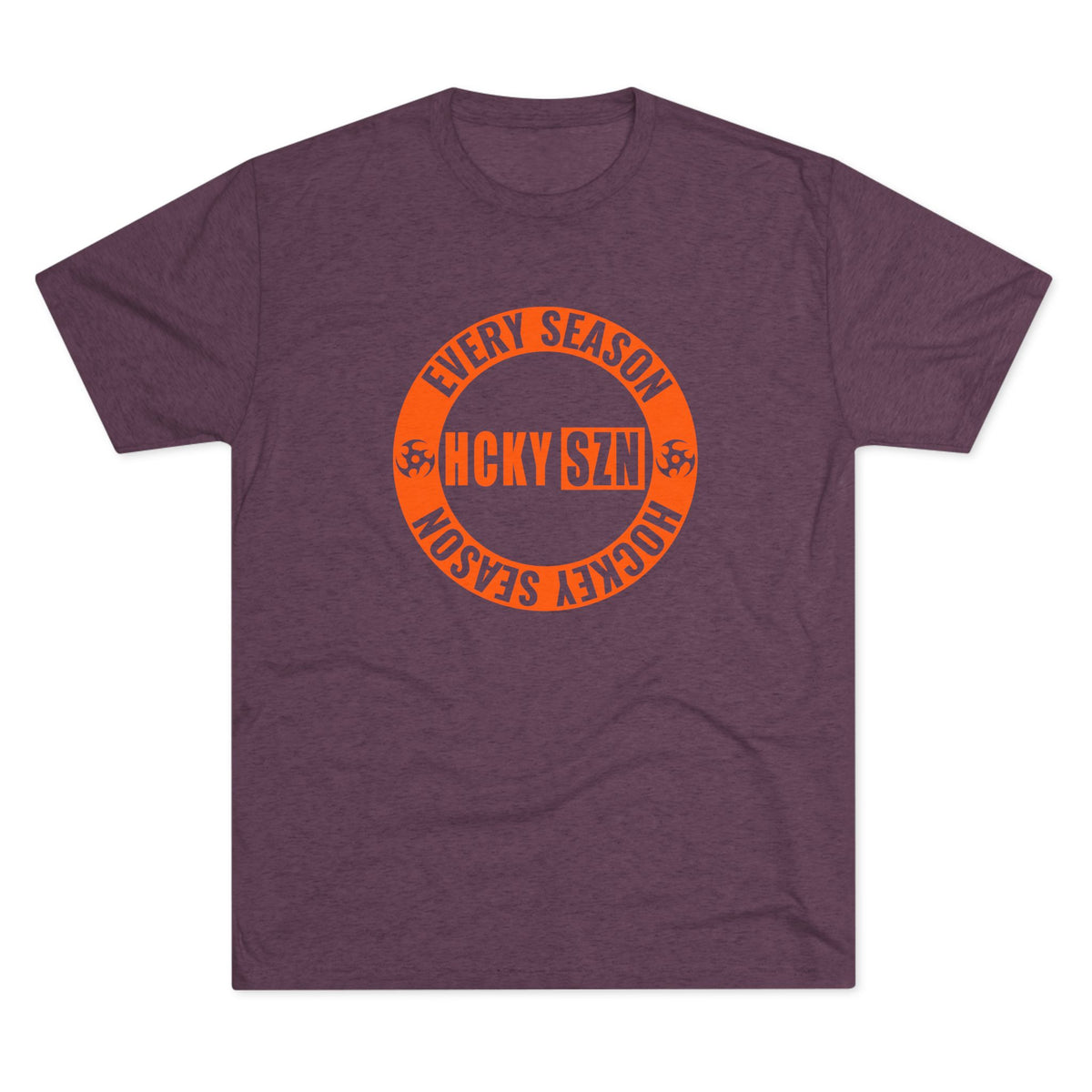 HCKY SZN Circle Logo TriBlend Tee Shirt (Orange) -Various Colors