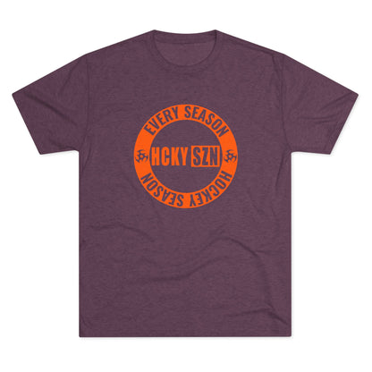 HCKY SZN Circle Logo TriBlend Tee Shirt (Orange) -Various Colors