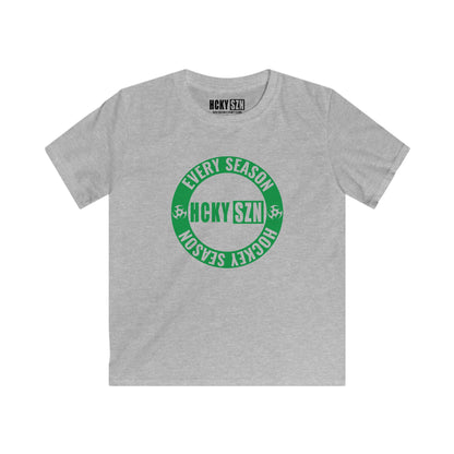 Youth Circle SZN Softstyle Tee (Green Logo) - Various Colors
