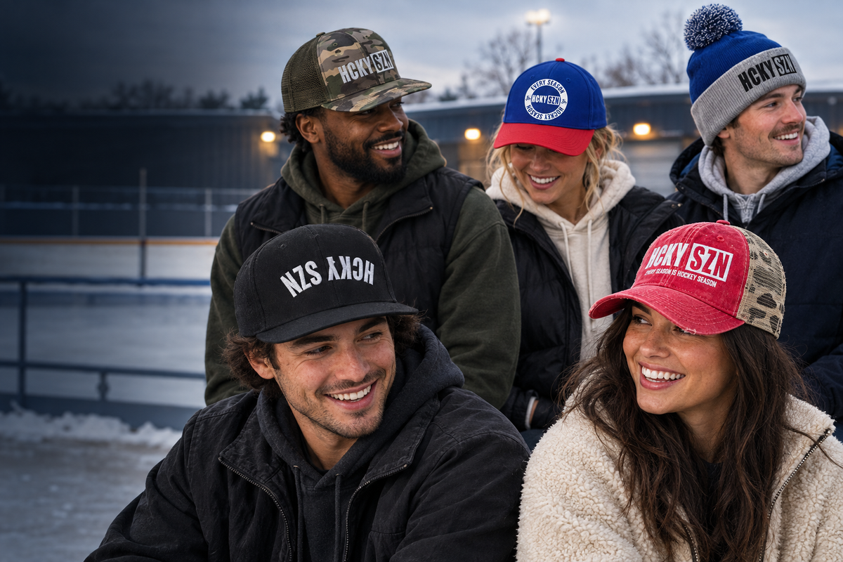 HCKYSZN mixed-style headwear collection hero