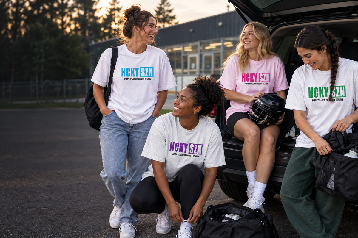 HCKYSZN women’s boyfriend tee collection hero