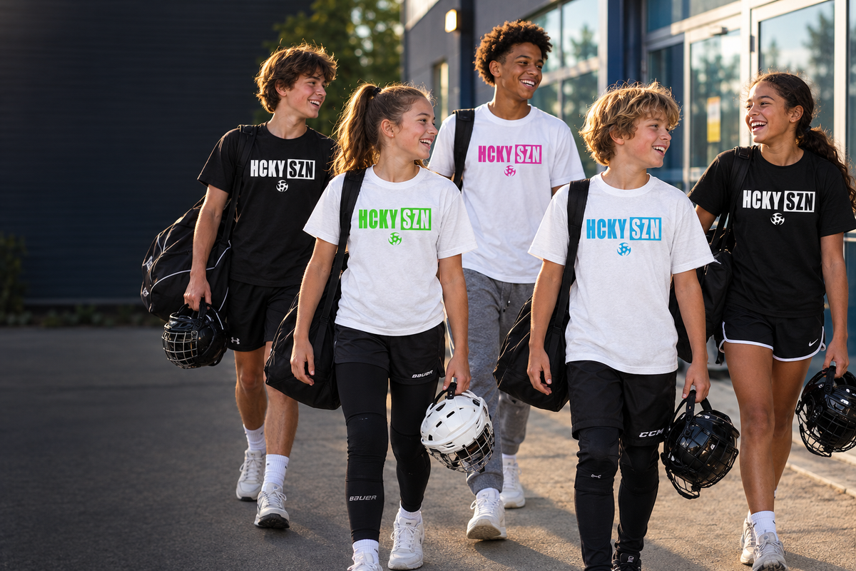 HCKYSZN Youth DryBlend Tee collection hero